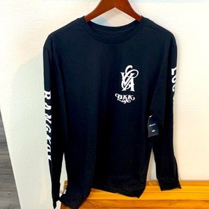 RVCA XL Muay Thai LS tee shirt black